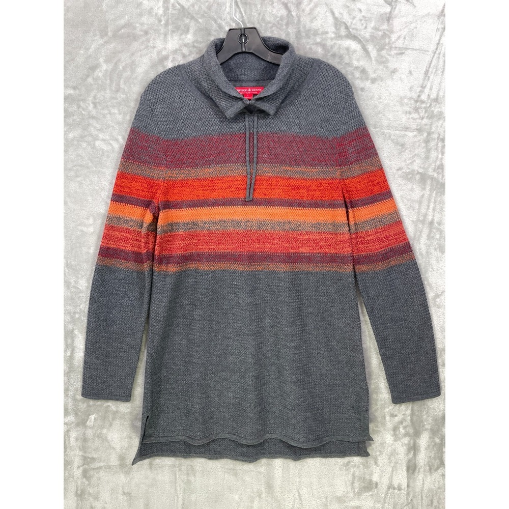 Krimson Klover Everlasting 2.0 Sweater Tunic Size L Merino Wool Blend Gray